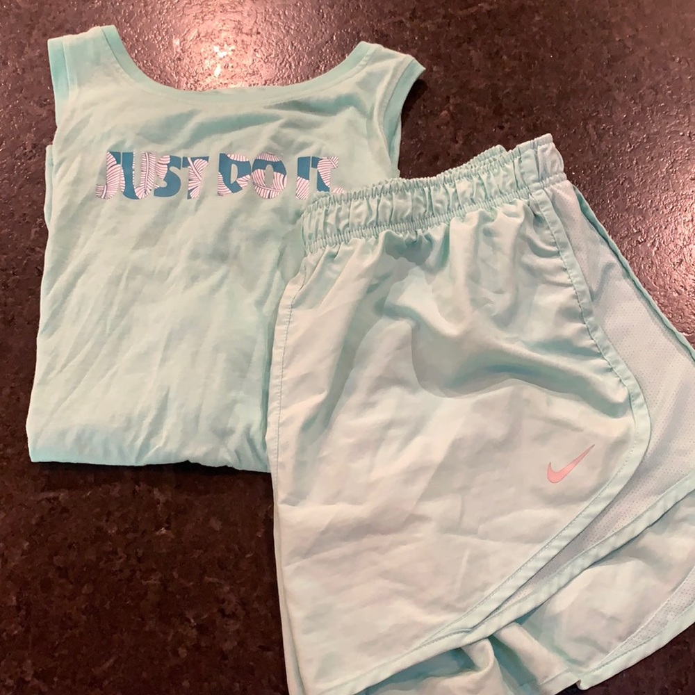 Nike racer back tank top and Nike running short